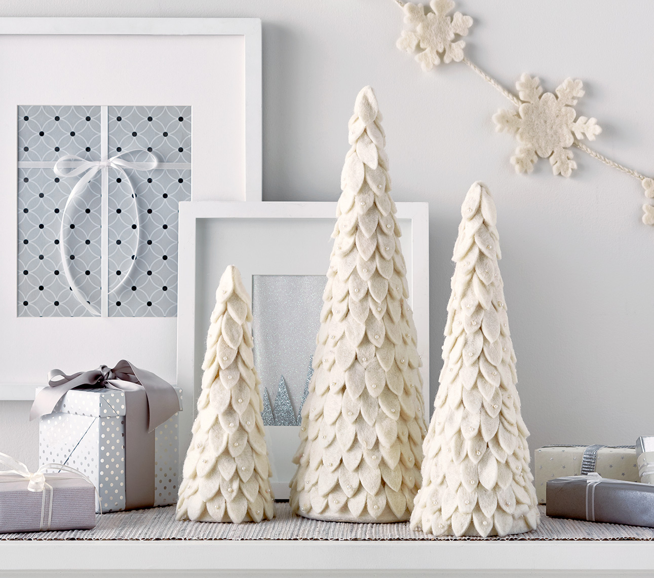 Ivory_Felted_Wool_Tree_Cone_Collection
